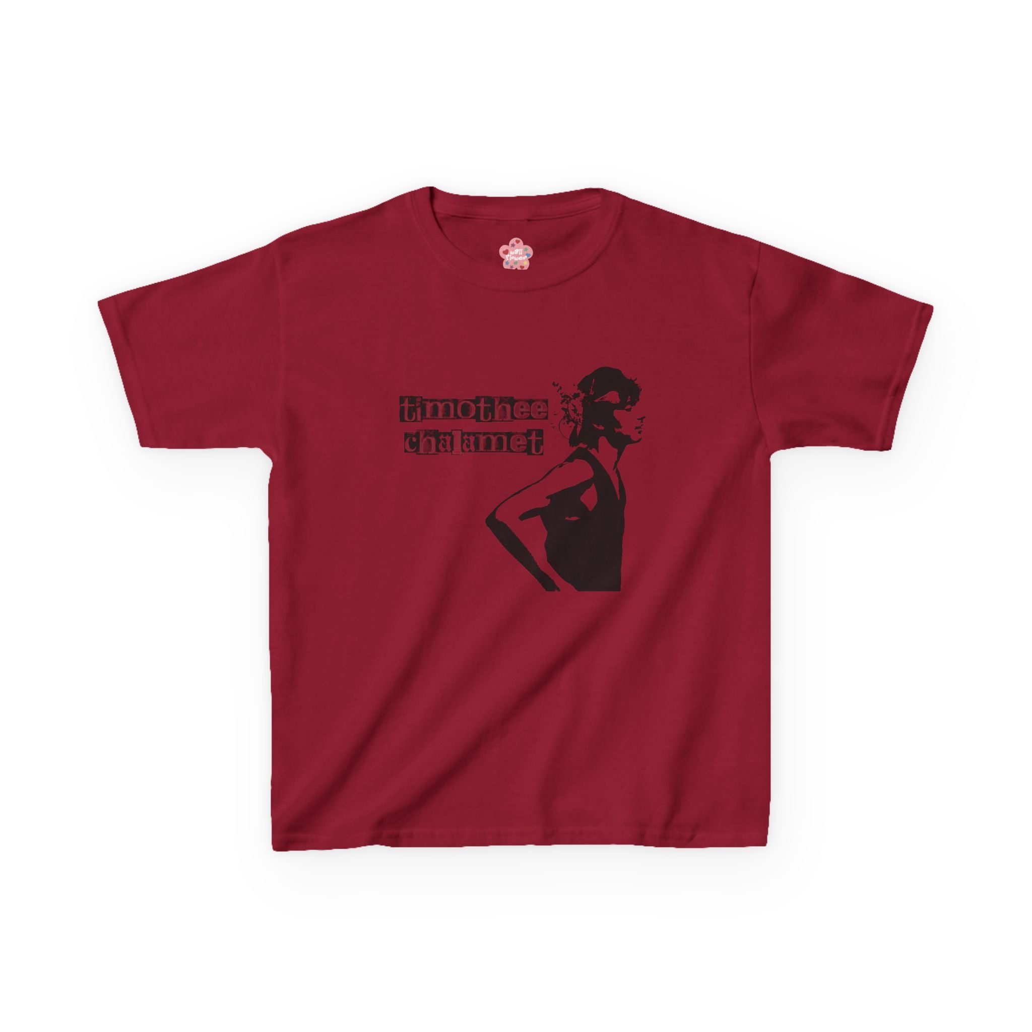 Timothee Chalamet Letter Baby Tee