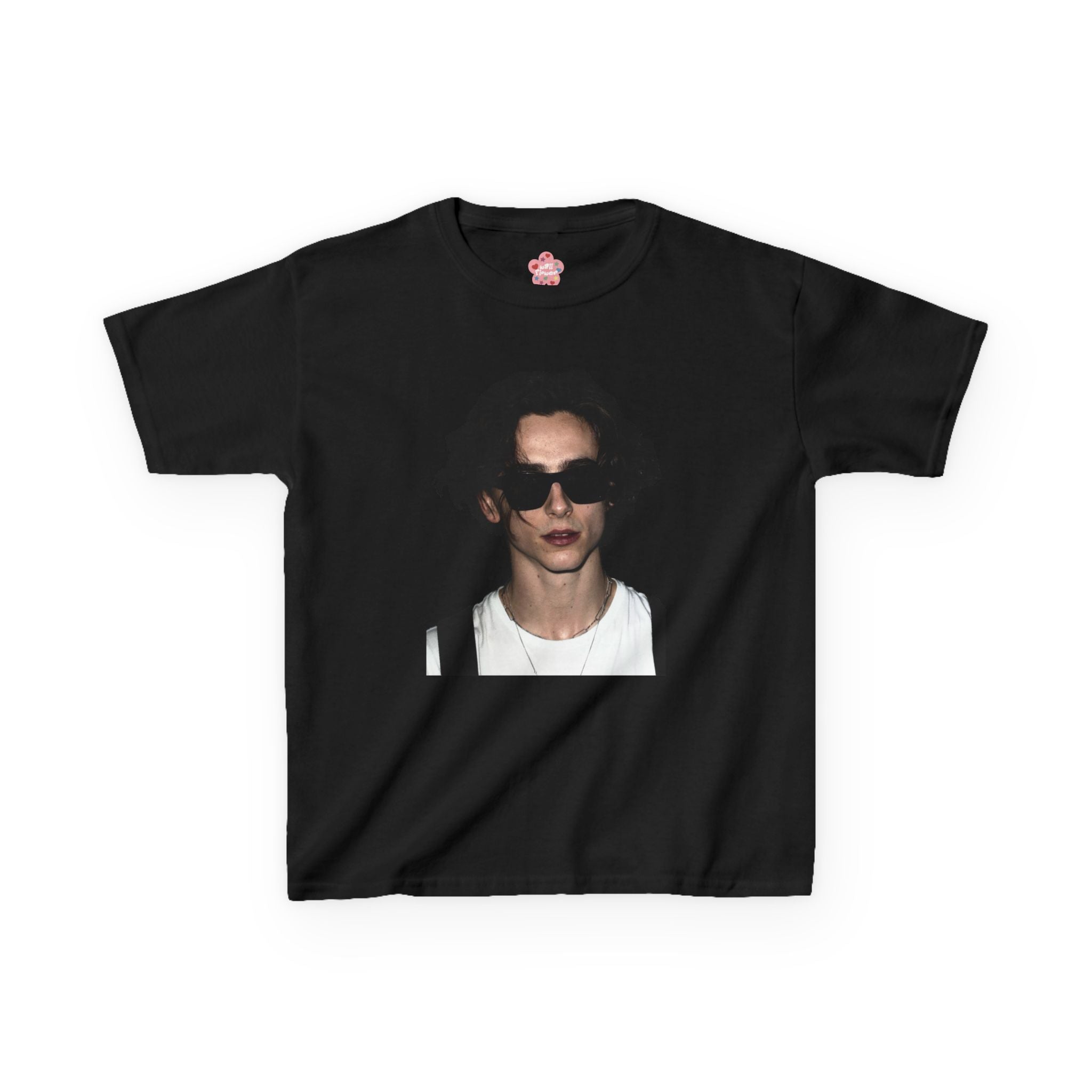 Timothee Chalamet Stipple Baby Tee