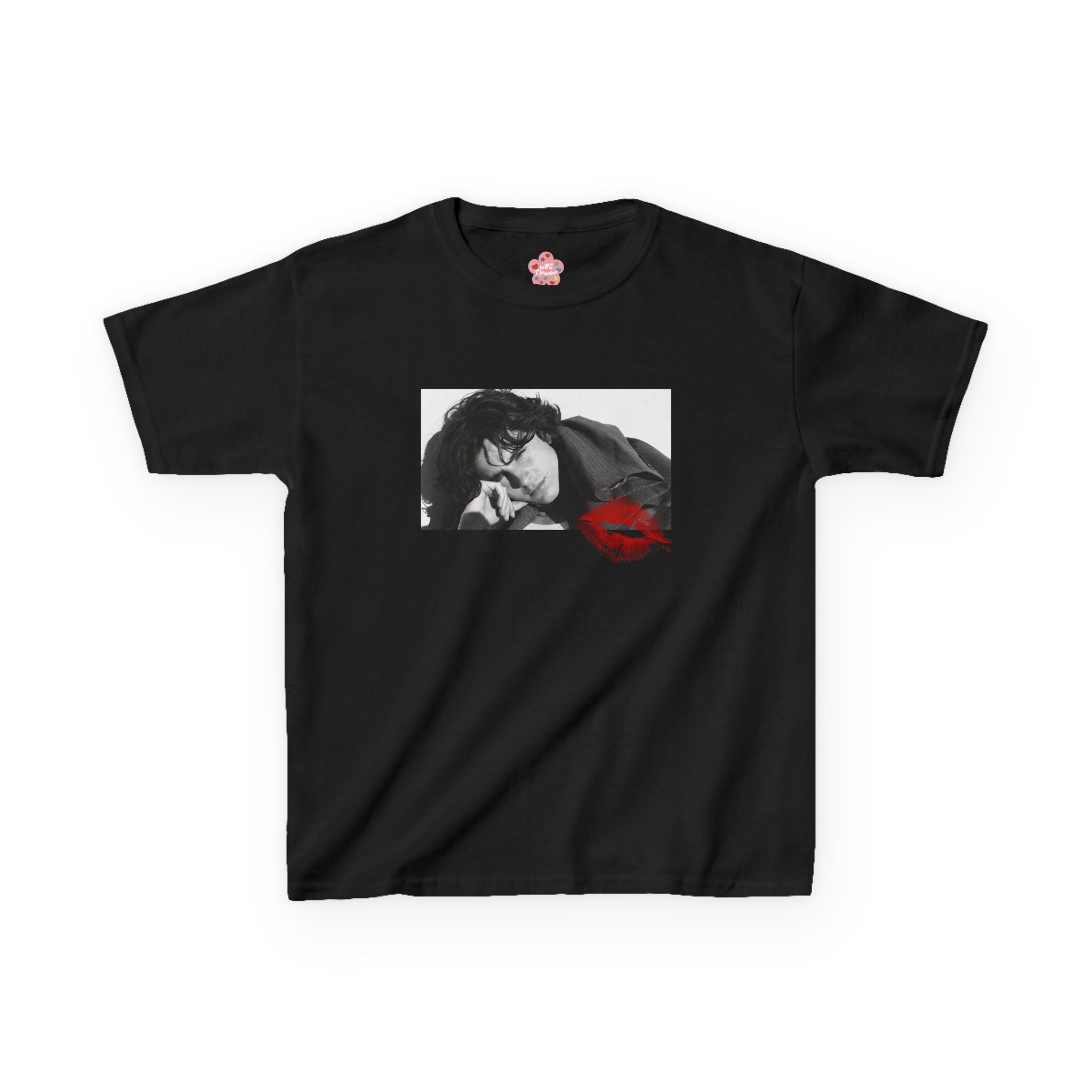 Timothee Chalamet Kiss Baby Tee