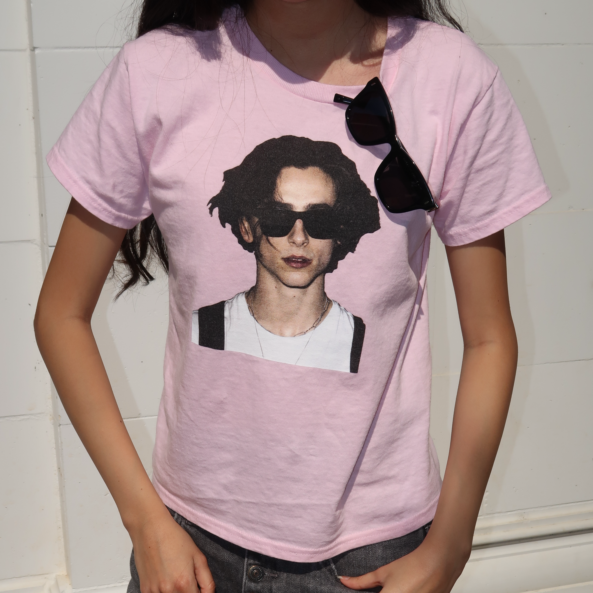 Timothee Chalamet Stipple Baby Tee