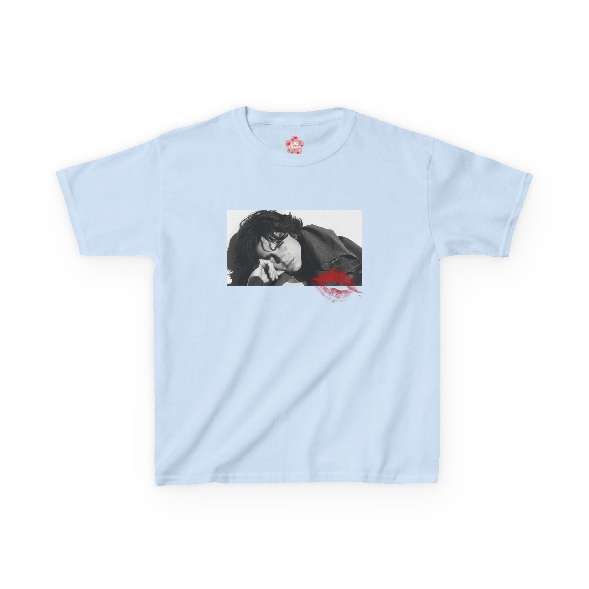 Timothee Chalamet Kiss Baby Tee