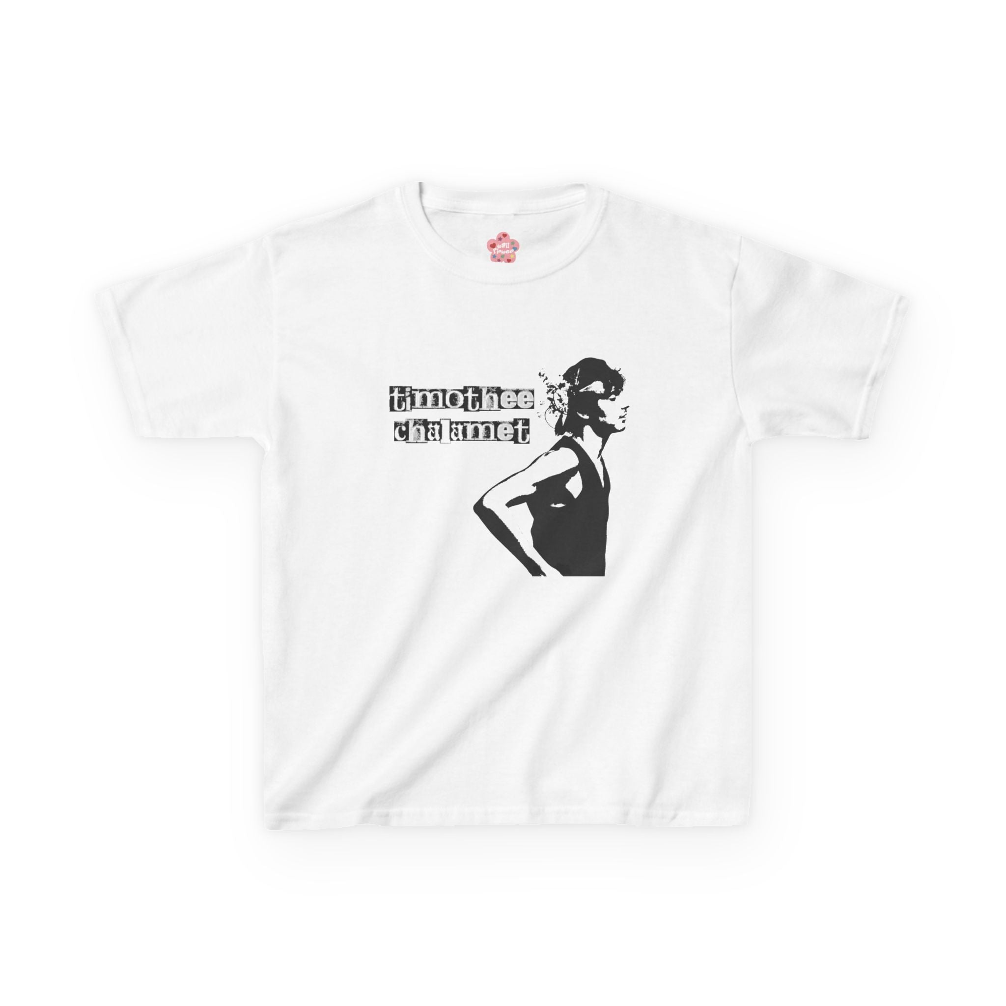 Timothee Chalamet Letter Baby Tee