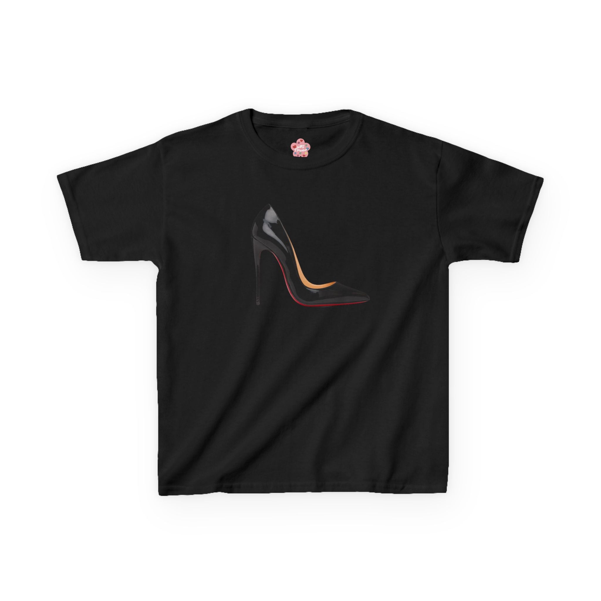 Black Heel Baby Tee