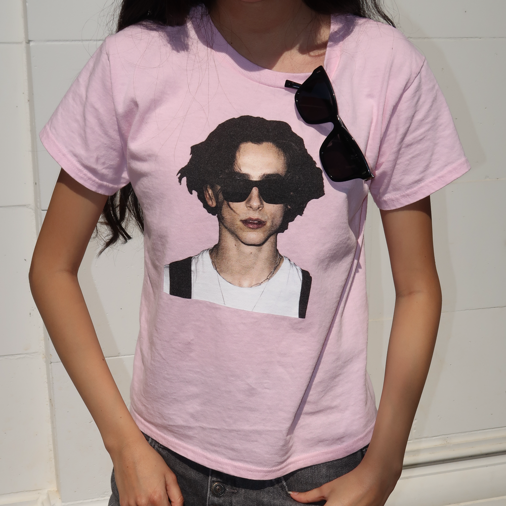 Timothee Chalamet Stipple Baby Tee