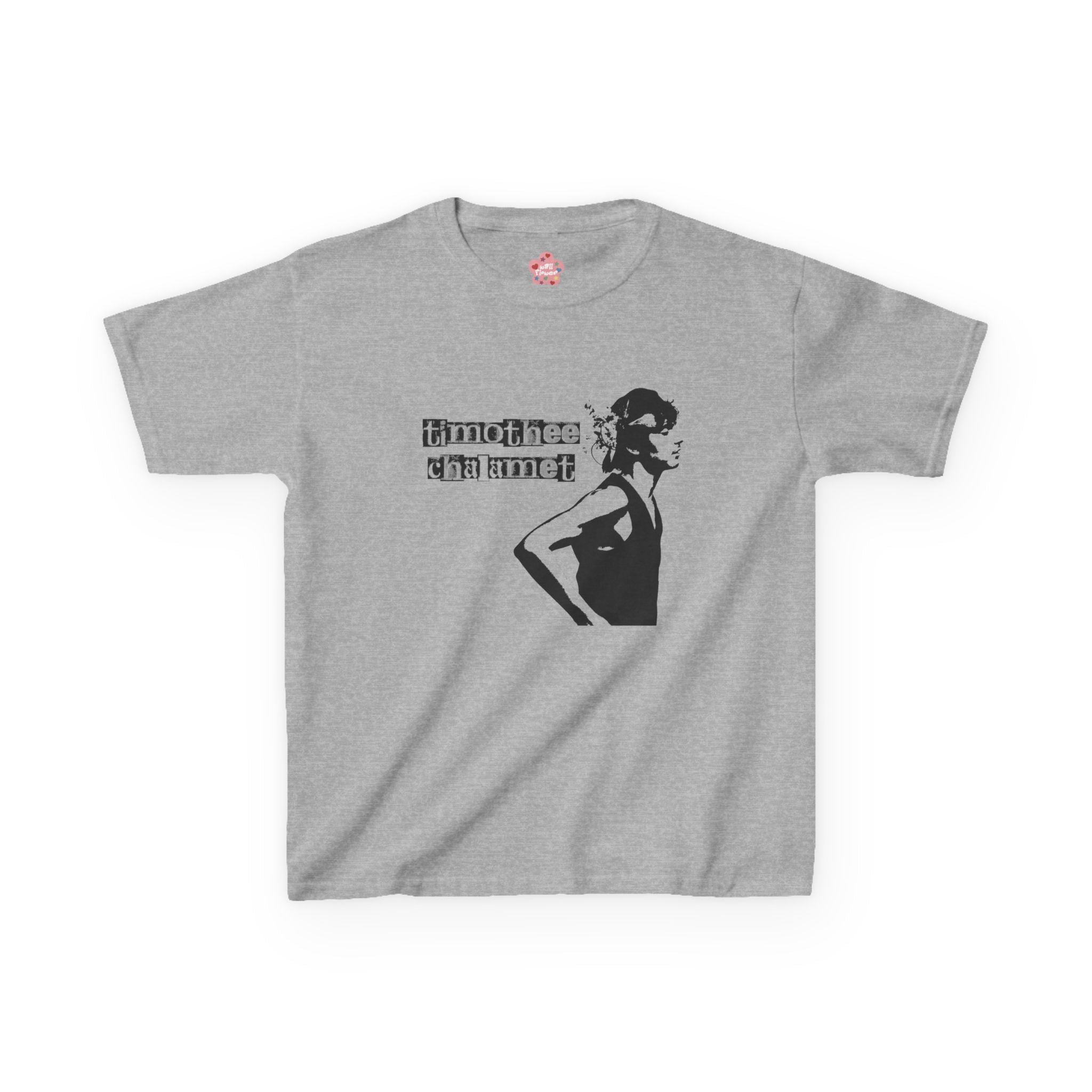 Timothee Chalamet Letter Baby Tee